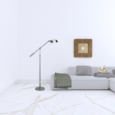 Adjustable Swing Arm Lamp With Nickel Cone